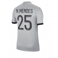 Dres Paris Saint-Germain Nuno Mendes #25 Gostujuci 2022-23 Kratak Rukav